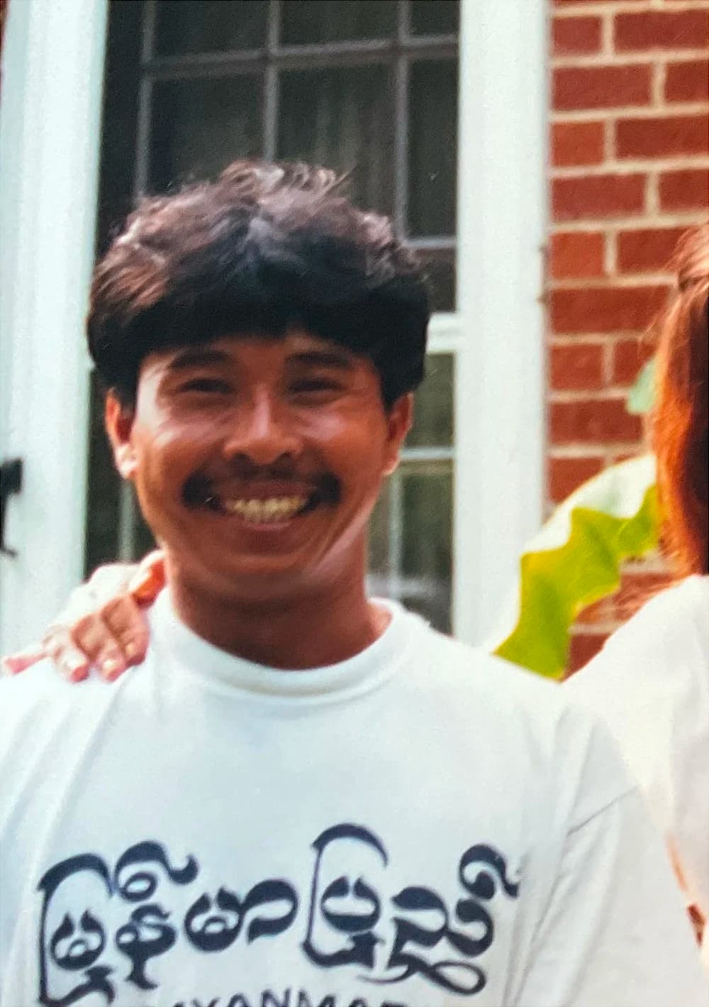 Khilton Nangmeithem photographed with Allen Pittman and a colleague in 1993