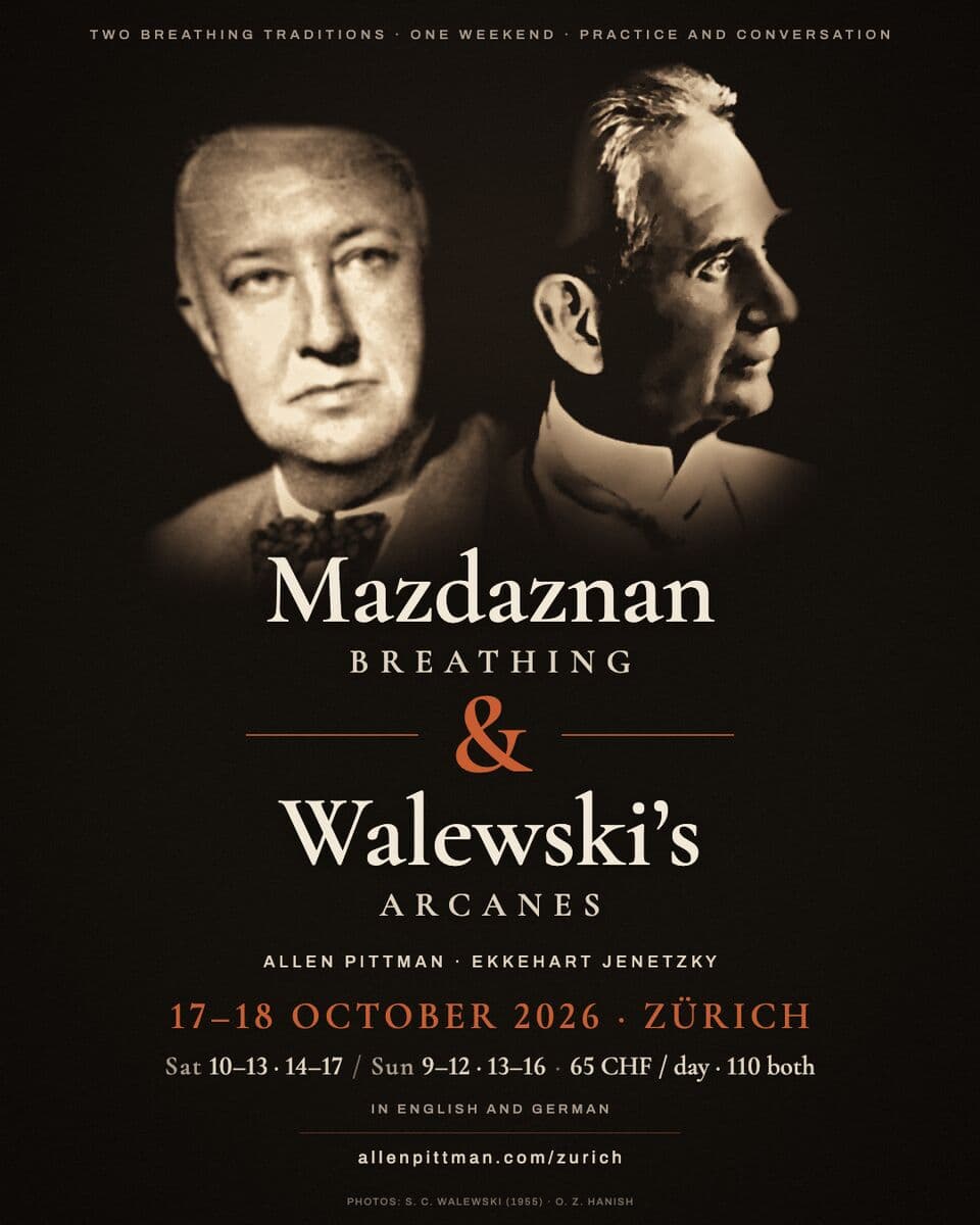 Portraits of S. C. Walewski and O. Z. Hanish — Mazdaznan Breathing & Walewski’s Arcanes, 17–18 October 2026, Zürich